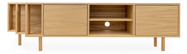 Szafka pod TV w dekorze dębu w naturalnym kolorze 189x50x44 cm Shift – Woodman