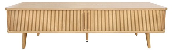 Szafka pod TV w dekorze dębu w naturalnym kolorze 178x50x40 cm Rove – Woodman