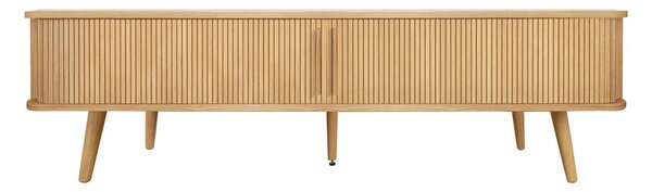 Szafka pod TV w dekorze dębu w naturalnym kolorze 178x50x40 cm Rove – Woodman