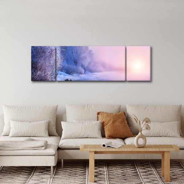 Obraz - Zamarznięta rzeka (170x50 cm)