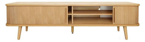 Szafka pod TV w dekorze dębu w naturalnym kolorze 178x50x40 cm Rove – Woodman