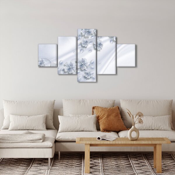 Obraz - kwiatowy wzór (125x70 cm)