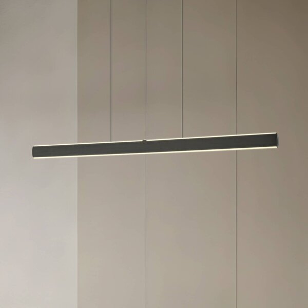 Lampa wisząca Arvon Lucande, możliwość ściemniania, czarny, salon / jadalnia, metal, nowoczesny