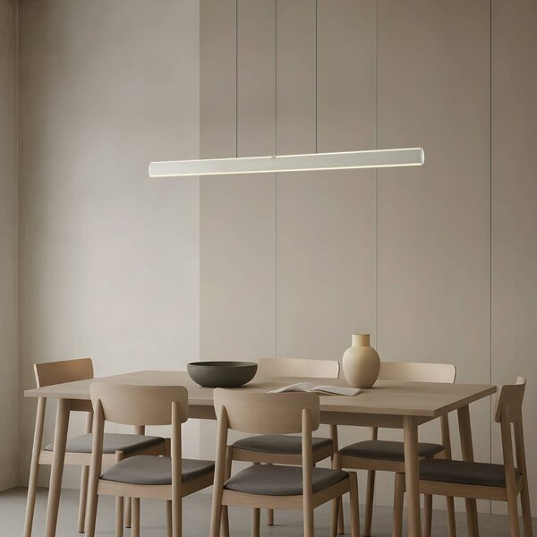 Lampa wisząca Arvon Lucande, możliwość ściemniania, aluminiowy / szary / cynkowy, salon / jadalnia, metal, nowoczesny