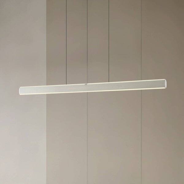 Lampa wisząca Arvon Lucande, możliwość ściemniania, aluminiowy / szary / cynkowy, salon / jadalnia, metal, nowoczesny