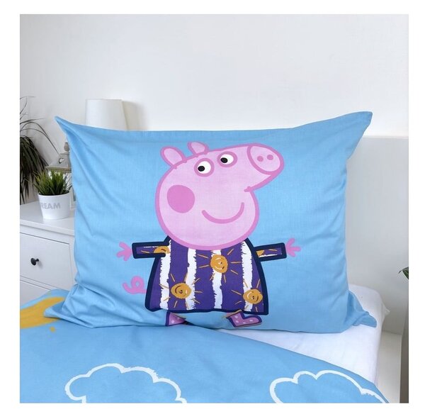 Bawełniana fluorescencyjna pościel dziecięca jednoosobowa 140x200 cm Peppa Pig – Jerry Fabrics
