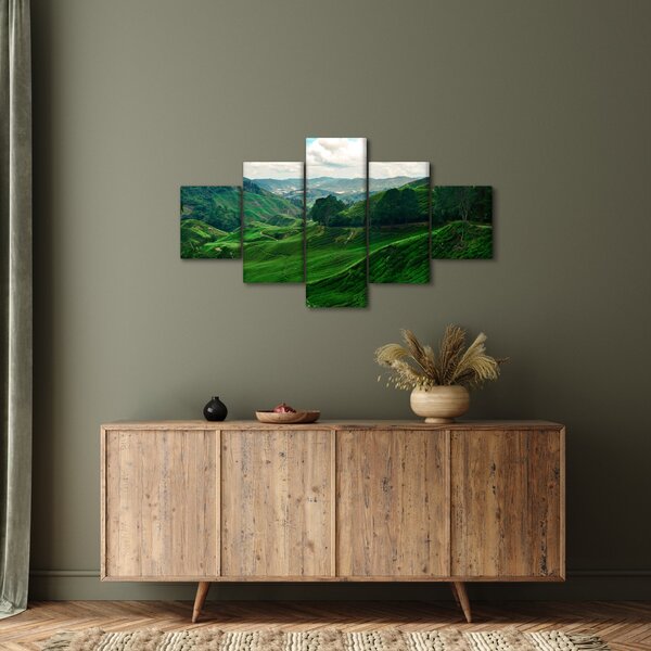 Obraz - Plantacje herbaty w Malezji (125x70 cm)