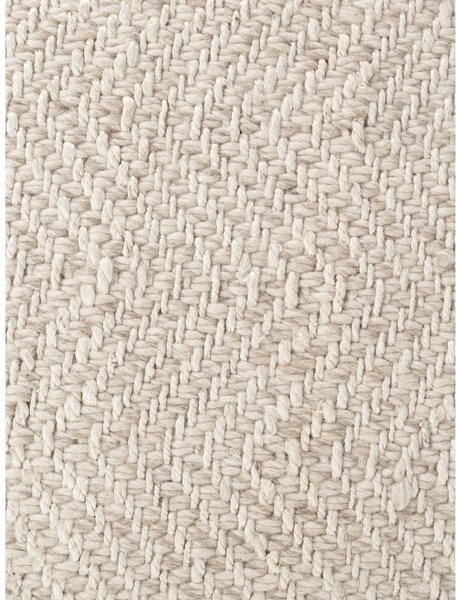 Kremowy dywan z mieszanki wełny tkany ręcznie 80x150 cm Majoli – Elle Decoration