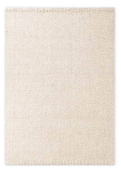 Kremowy dywan z mieszanki wełny tkany ręcznie 80x150 cm Majoli – Elle Decoration