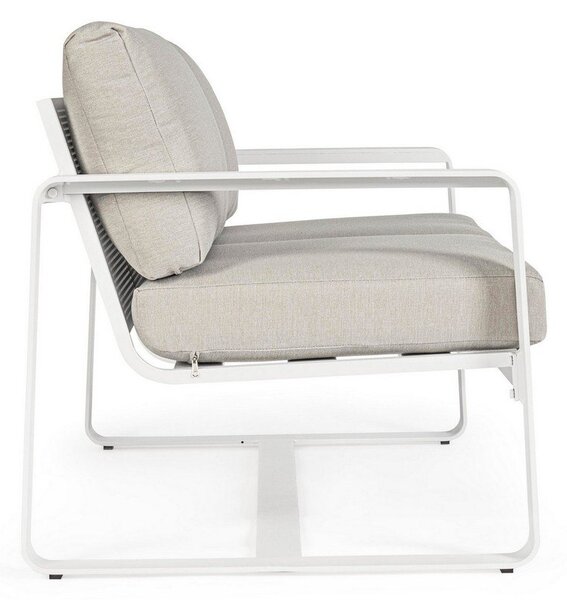 Biała aluminiowa sofa ogrodowa Merrigan – Bizzotto