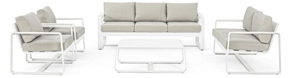 Biała aluminiowa sofa ogrodowa Merrigan – Bizzotto