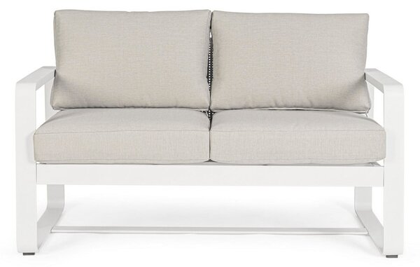 Biała aluminiowa sofa ogrodowa Merrigan – Bizzotto