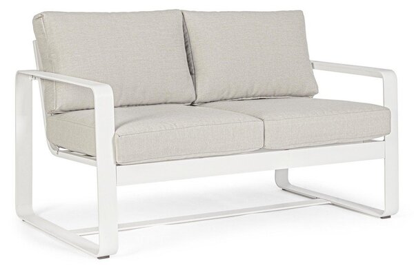 Biała aluminiowa sofa ogrodowa Merrigan – Bizzotto