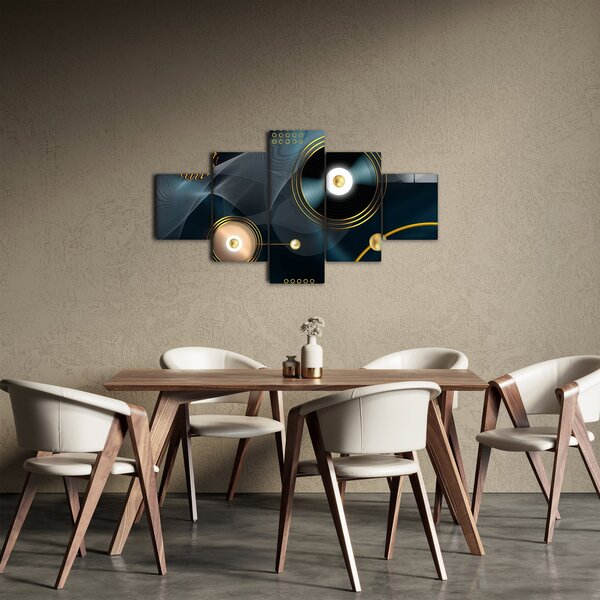 Obraz - Złote kółka (125x70 cm)