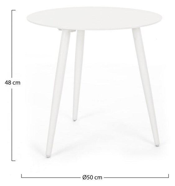 Aluminiowy okrągły stolik ogrodowy ø 50 cm Ridley – Bizzotto