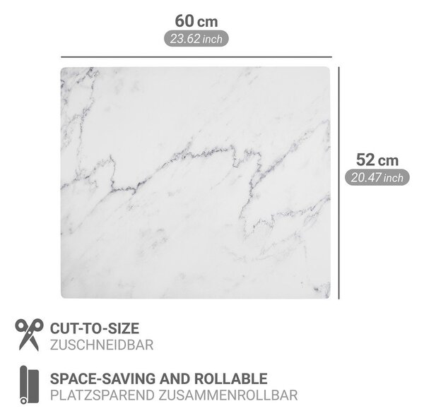 Płyta ochronna na kuchenkę z PVC 60x52 cm Marble – Wenko