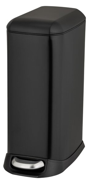 Stalowy kosz na śmieci z pedałem w kolorze matowej czerni 12 l Design – Wenko