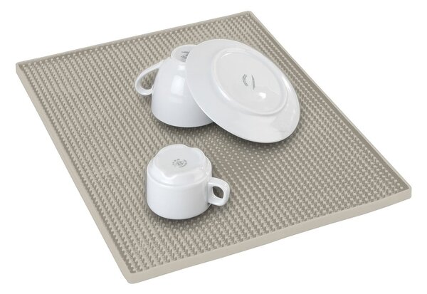 Beżowa gumowa podkładka do naczyń 40x30 cm Maxi – Wenko
