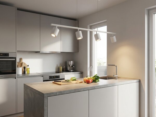 LAMPA WISZĄCA NOWOCZESNA BIAŁA BOLT W4