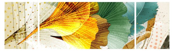 Obraz - Liście (170x50 cm)
