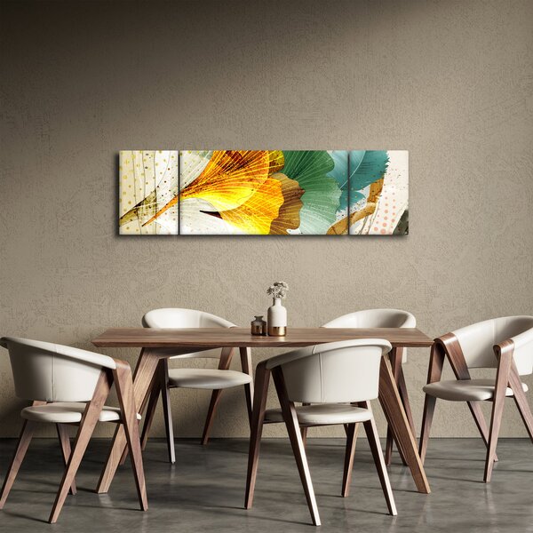 Obraz - Liście (170x50 cm)