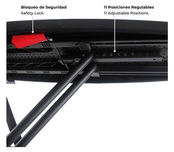 Deska do prasowania 130x37 cm K-Surf Black Tube – Rolser