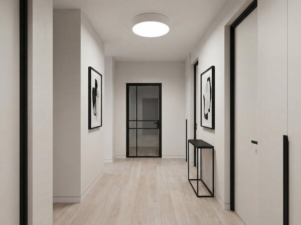 PLAFON LAMPA SUFITOWA BIAŁA NOWOCZESNA ORBO D40