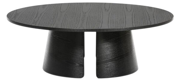 Czarny stolik Teulat Cep, ø 110 cm