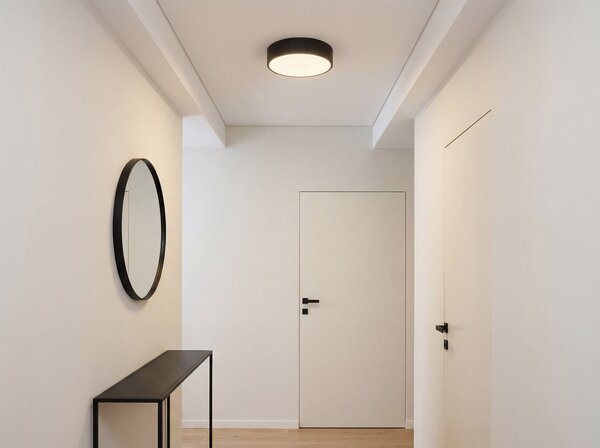PLAFON LAMPA SUFITOWA CZARNA NOWOCZESNA ORBO D30