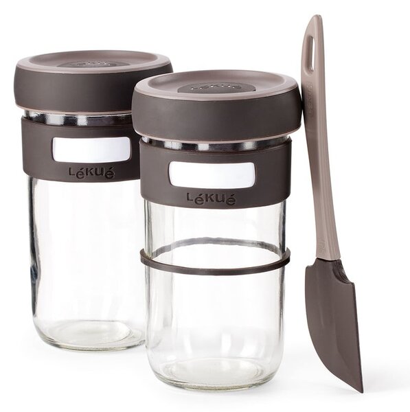 Zestaw do robienia zakwasu ze szpatułką 2 szt. 700 ml – Lékué