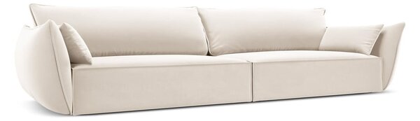 Beżowa aksamitna sofa 248 cm Vanda – Mazzini Sofas