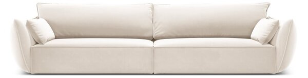 Beżowa aksamitna sofa 248 cm Vanda – Mazzini Sofas