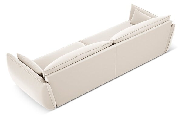 Beżowa aksamitna sofa 248 cm Vanda – Mazzini Sofas