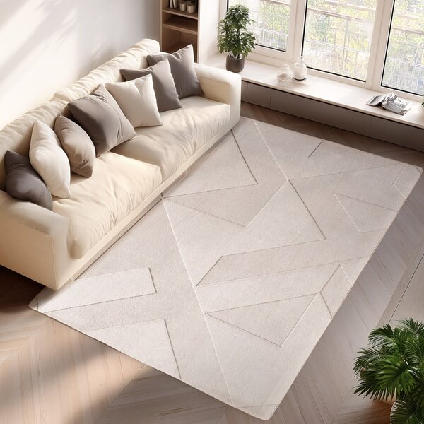 Kremowy dywan odpowiedni do prania 80x150 cm Pompei 1613 – Ayyildiz Carpets