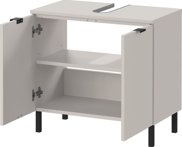 Kremowa szafka pod umywalkę 60x56 cm Arcena – Germania
