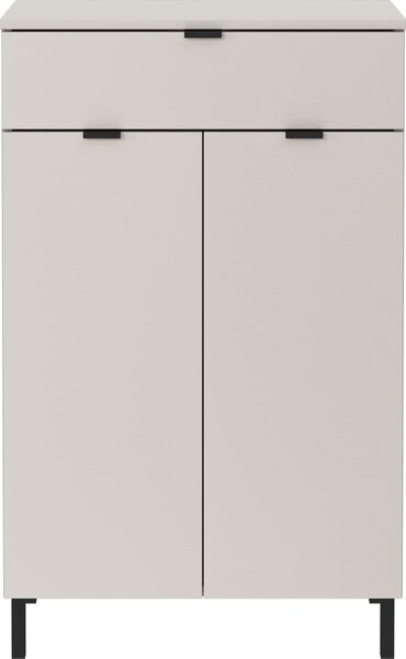 Kremowa wysoka szafka łazienkowa 60x97 cm Arcena – Germania