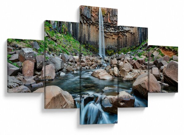 Obraz - Wodospad Svartifoss, Islandia (125x70 cm)