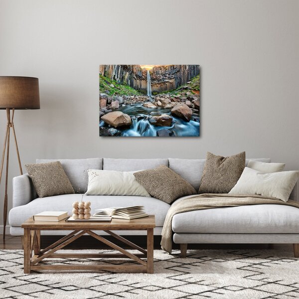 Obraz - Wodospad Svartifoss, Islandia (70x50 cm)