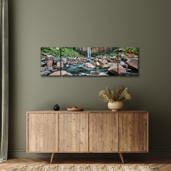 Obraz - Wodospad Svartifoss, Islandia (170x50 cm)