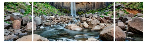 Obraz - Wodospad Svartifoss, Islandia (170x50 cm)