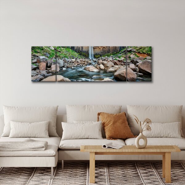 Obraz - Wodospad Svartifoss, Islandia (170x50 cm)