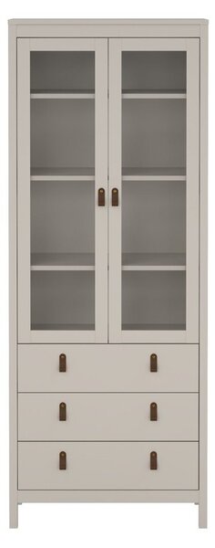 Szarobeżowa witryna 78x199x33 cm Madrid – Tvilum