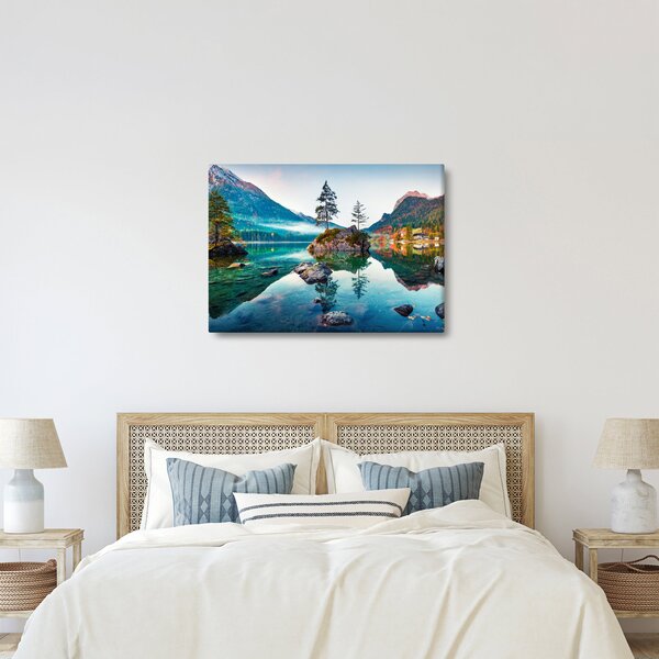 Obraz - Jezioro Hintersee, Alpy Bawarskie, Austria (70x50 cm)