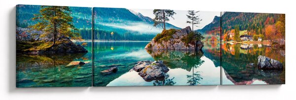 Obraz - Jezioro Hintersee, Alpy Bawarskie, Austria (170x50 cm)