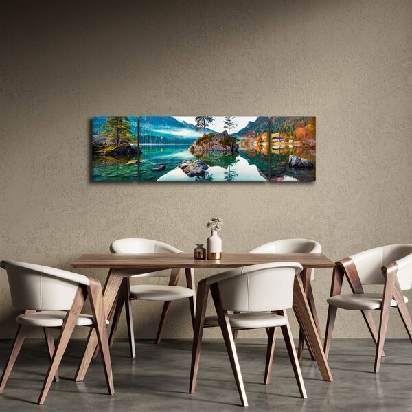 Obraz - Jezioro Hintersee, Alpy Bawarskie, Austria (170x50 cm)