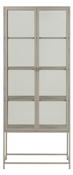 Szara witryna 77x186x35 cm Seaford – Actona