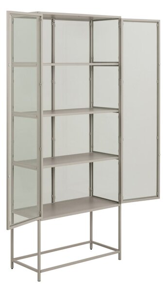 Szara witryna 77x186x35 cm Seaford – Actona