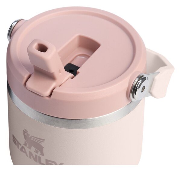 Jasnoróżowy termos ze stali nierdzewnej 600 ml IceFlow™ Flip Straw 2.0 Tumbler Rose Quartz – Stanley