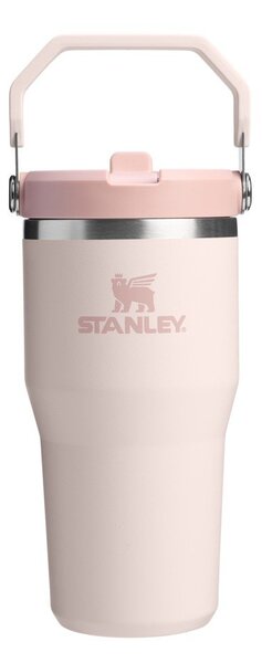 Jasnoróżowy termos ze stali nierdzewnej 600 ml IceFlow™ Flip Straw 2.0 Tumbler Rose Quartz – Stanley