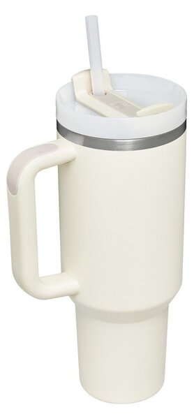 Kremowy termos ze słomką ze stali nierdzewnej 1,18 l Quencher H2.0 FlowState Tumbler Cream – Stanley
